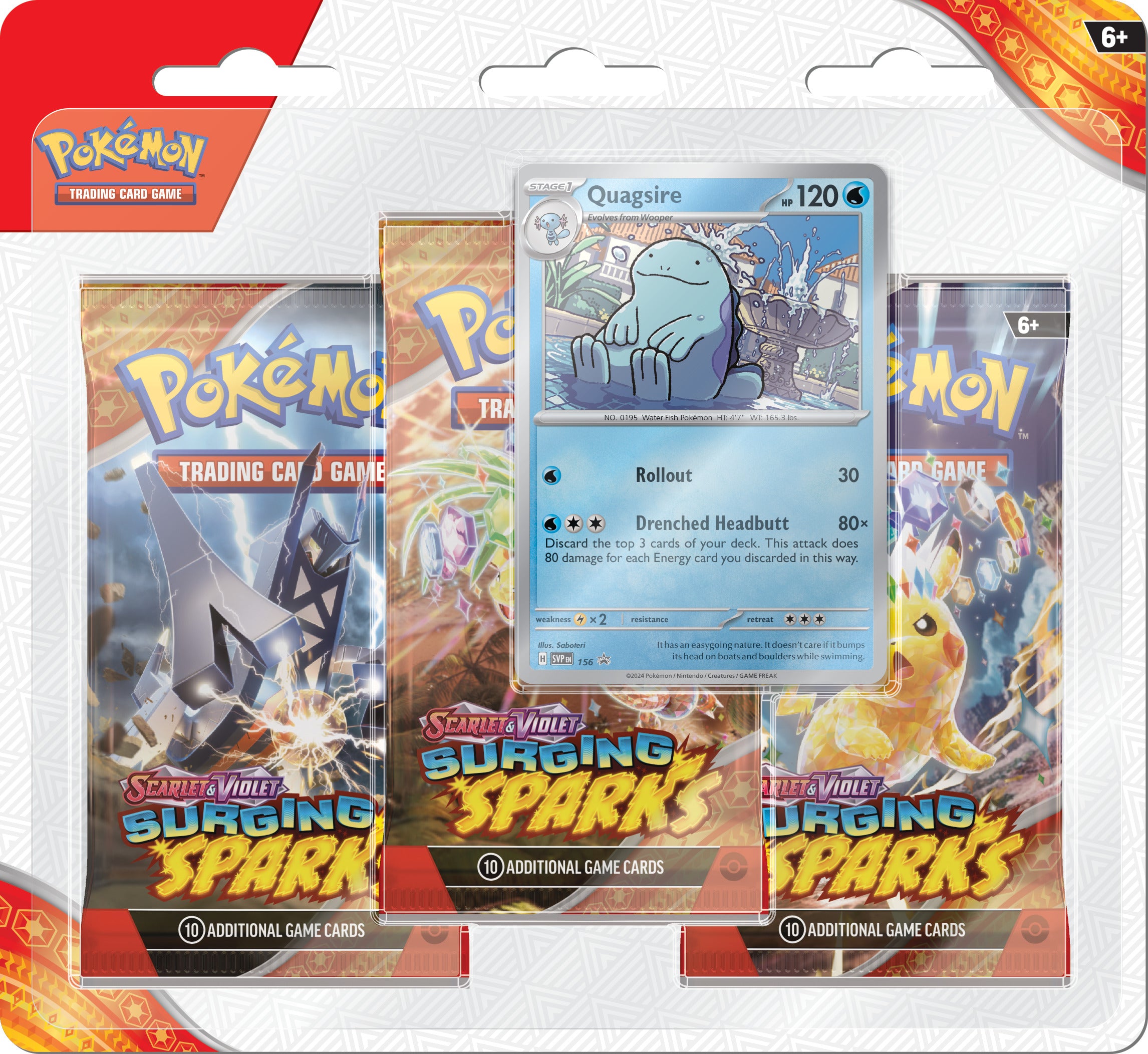 Surging Sparks Blisters — Quagsire Blister English Pokémon TCG product