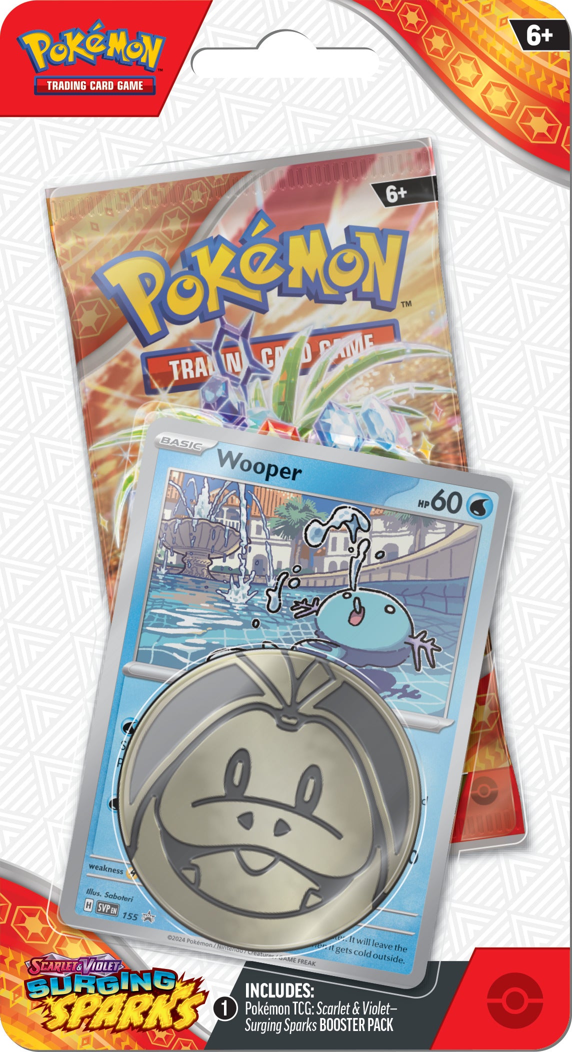 Surging Sparks Blisters — Wooper Blister English Pokémon TCG product