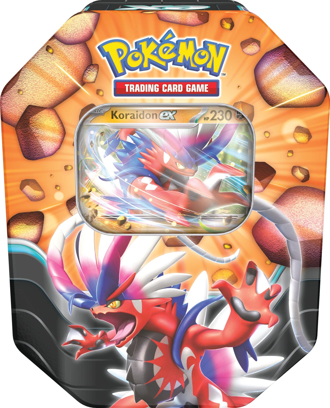 Slashing Legends Tins — Small Koraidon Tin — Pokémon TCG [EN] — FrostPeak Collectibles