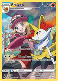 Braixen TG01/TG30 Silver Tempest Trainer Gallery English Pokémon card