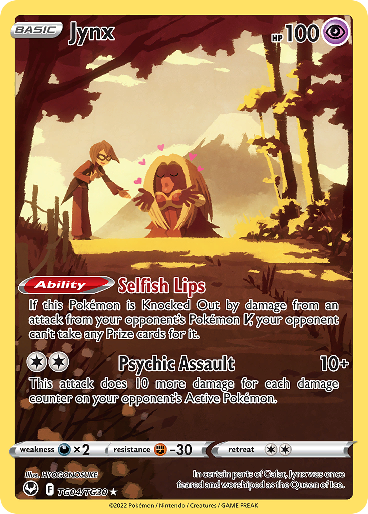 Jynx TG04/TG30 Silver Tempest Trainer Gallery English Pokémon card