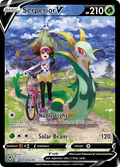 Serperior V TG13/TG30 Silver Tempest Trainer Gallery English Pokémon card