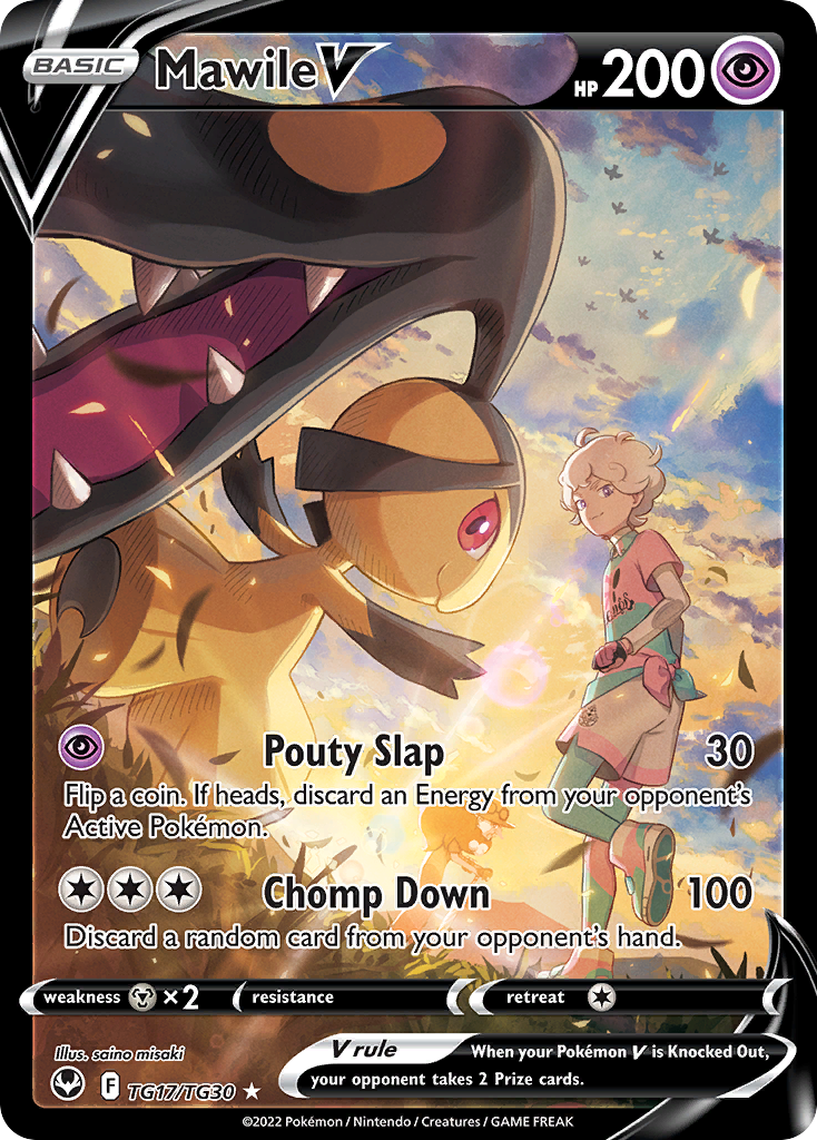 Mawile V TG17/TG30 Silver Tempest English Pokémon card artwork