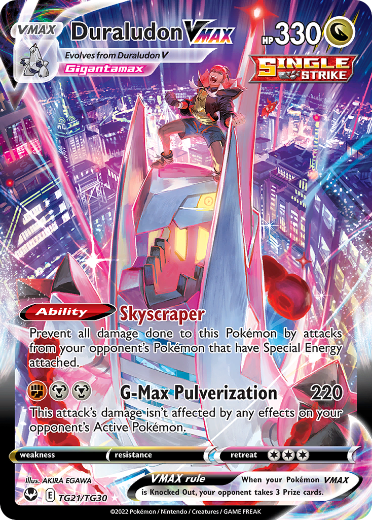 Duraludon VMAX TG21/TG30 Silver Tempest Trainer Gallery English Pokémon card