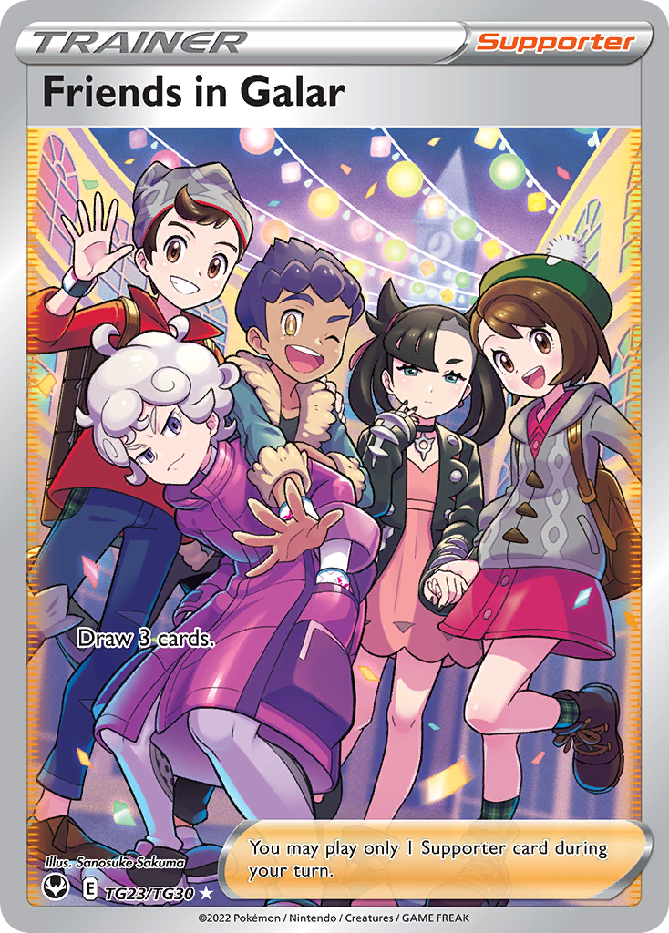 Friends in Galar TG23/TG30 Silver Tempest English Pokémon card artwork