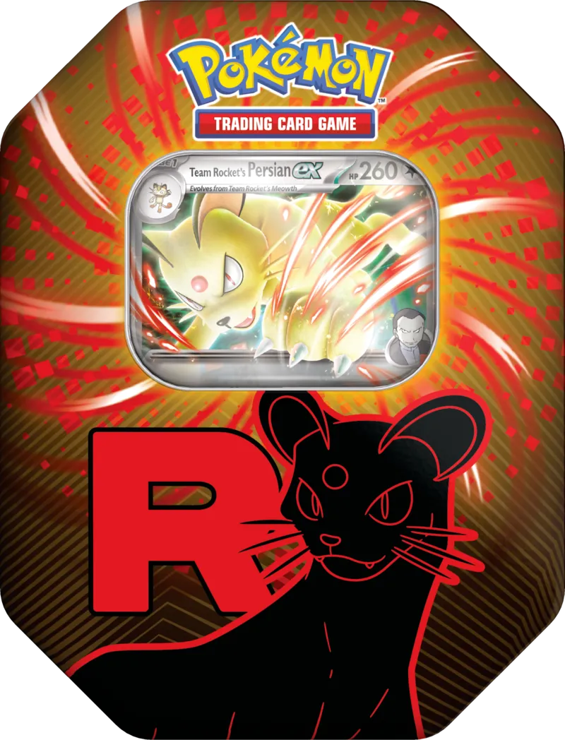Team Rocket Tins — Team Rocket's Persian ex Tin English Pokémon TCG product