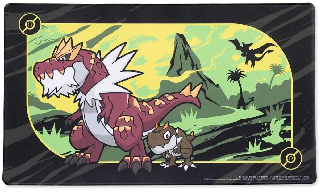 April 2025 Pokémon Center accessories — Tyrunt & Tyrantrum Playmat — Pokémon TCG [EN] — FrostPeak Collectibles