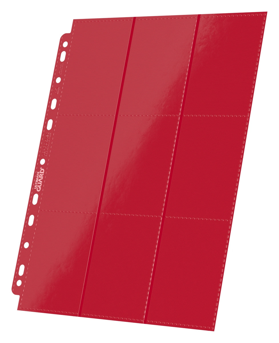 Ultimate Guard 18-Pocket Side-Loading Pages – 10 Pack – Red
