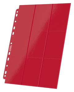 Ultimate Guard 18-Pocket Side-Loading Pages – 10 Pack – Red