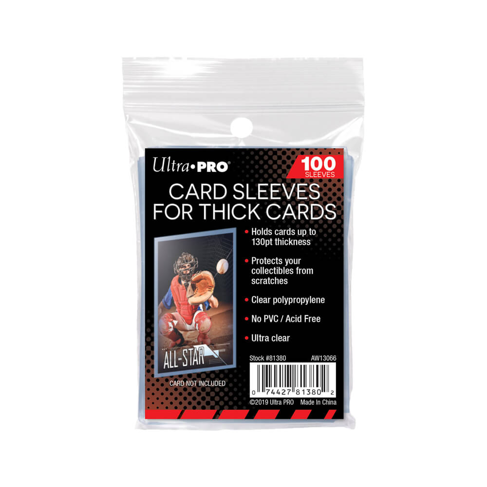 Ultra PRO Sleeves for Thick Cards up to 130pt – 100 Count – exact product image