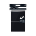 Ultra PRO PRO-Gloss Deck Protector Sleeves – Black – 100 Count – exact product image