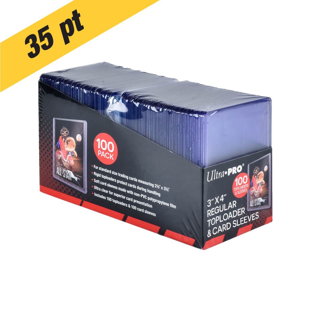 Ultra PRO 35pt Toploaders and Sleeves – 100 + 100 – exact product image