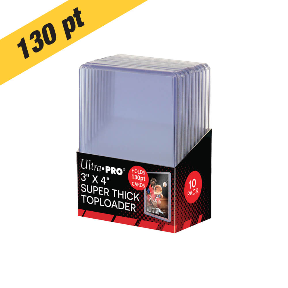 Ultra PRO 130pt Super Thick Toploaders – 10 Count – exact product image