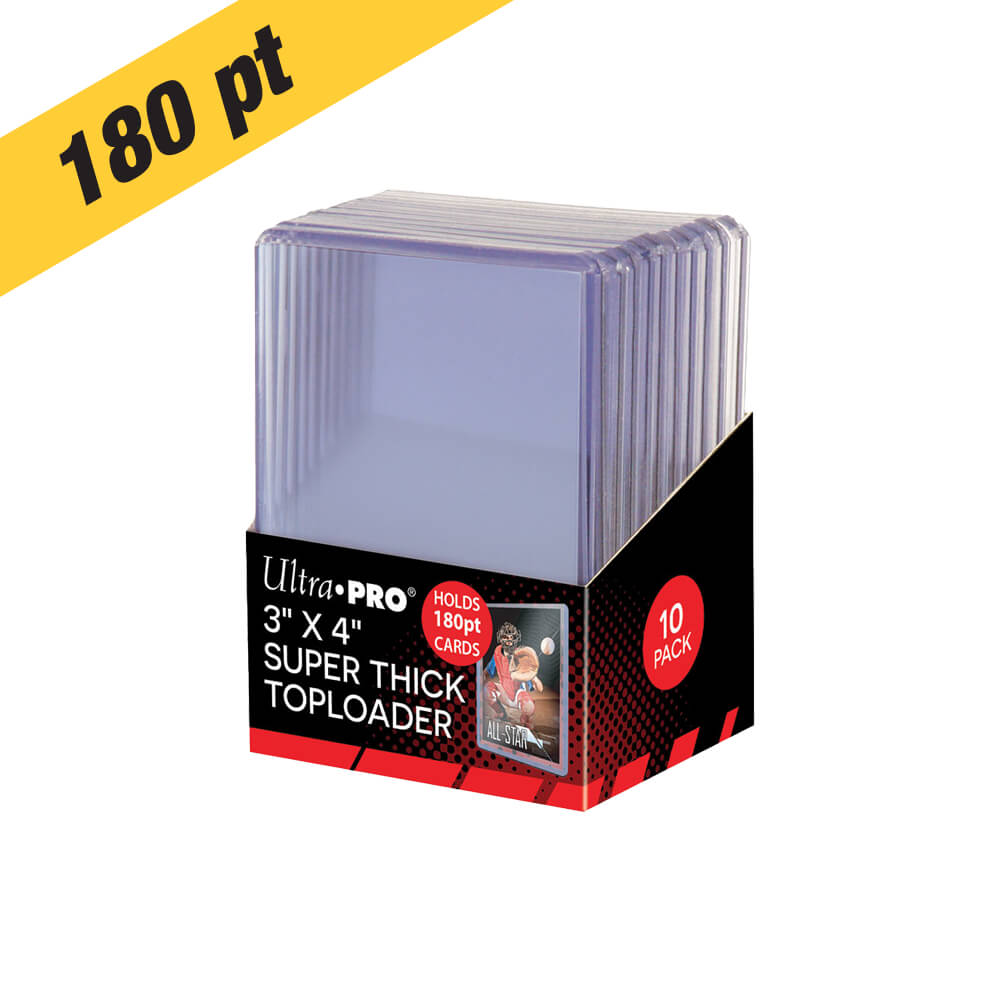 Ultra PRO 180pt Super Thick Toploaders – 10 Count – exact product image