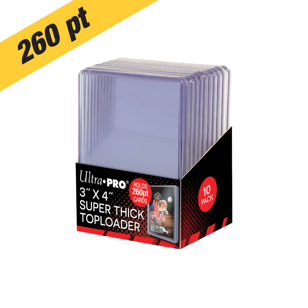 Ultra PRO 260pt Super Thick Toploaders – 10 Count – exact product image
