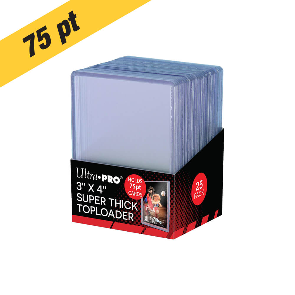 Ultra PRO 75pt Super Thick Toploaders – 25 Count – exact product image