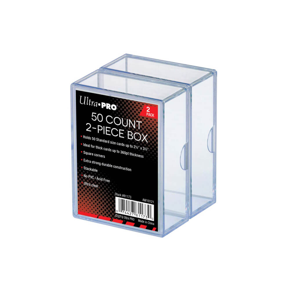 Ultra PRO 50-Count Two-Piece Card Storage Boxes – 2 Pack – exact product image