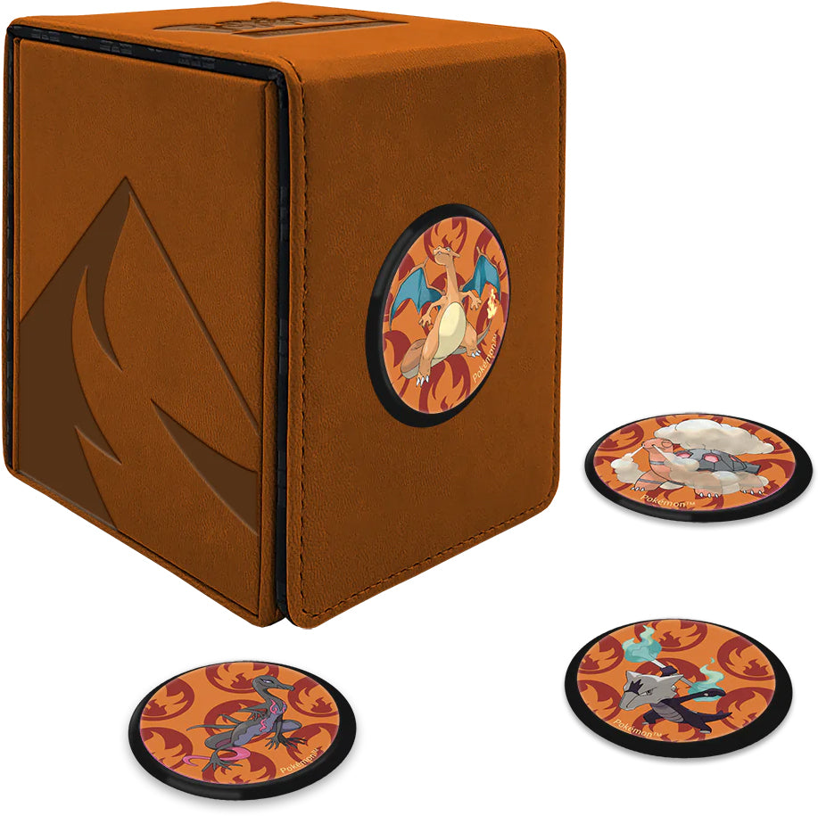 Ultra Pro Gallery Series: Scorching Summit accessories — Gallery Series: ScorchingSummit Alcove Click Deck Box English Pokémon TCG product