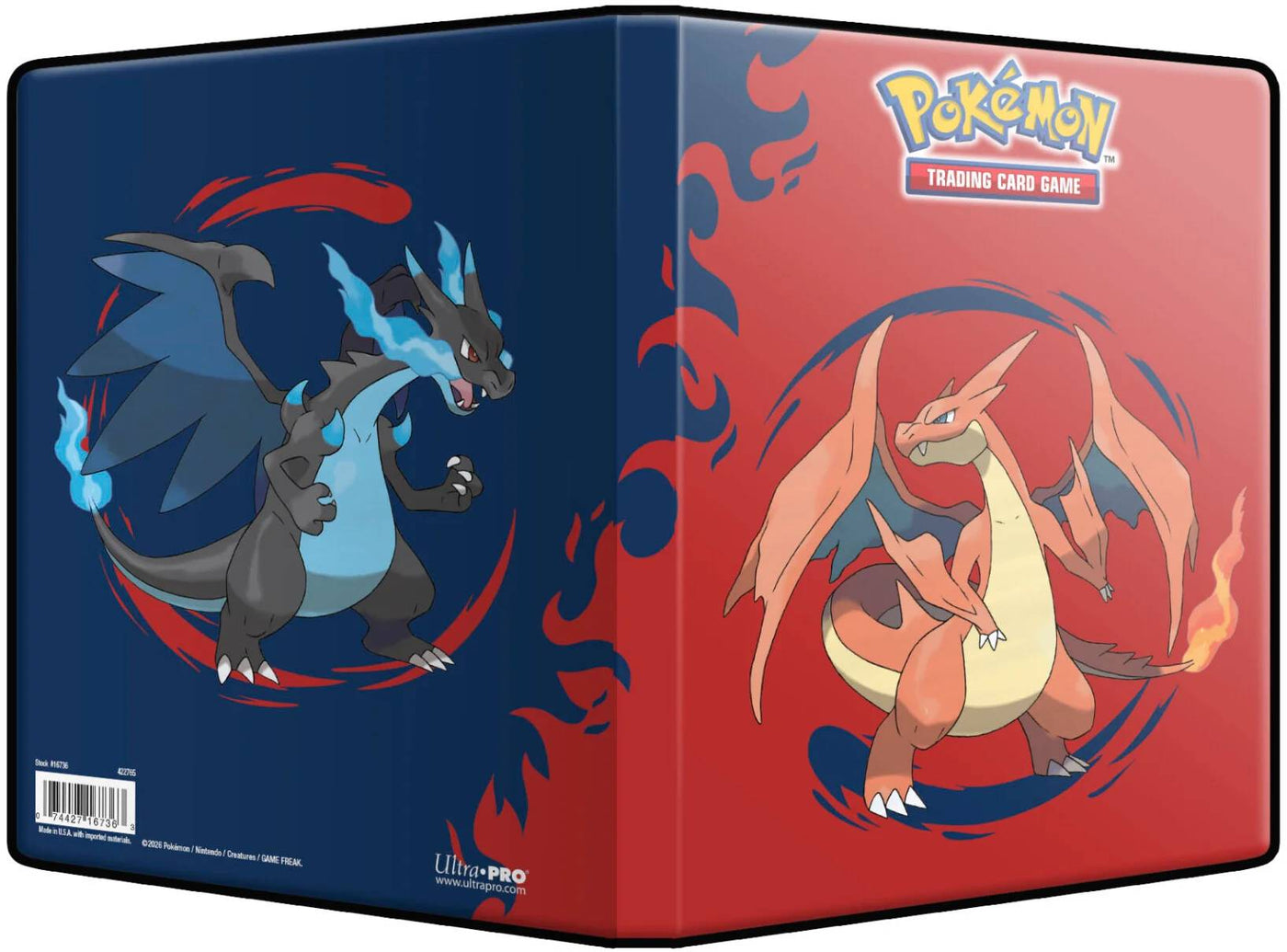 Ultra PRO Mega Charizard X & Mega Charizard Y accessories — Mega Charizard X & Mega Charizard Y4-Pocket Portfolio English Pokémon TCG product