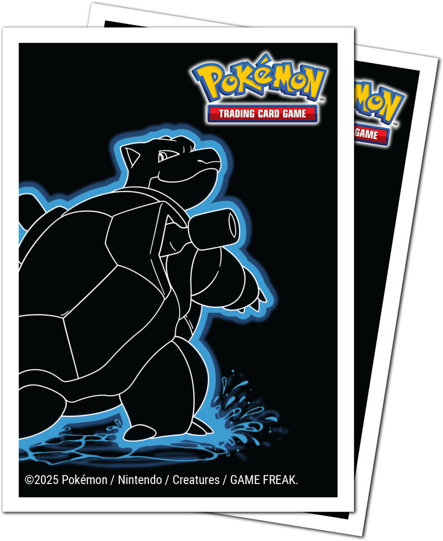 Ultra Pro Neon Kanto accessories — Neon Kanto APEX SleevesBlastoise English Pokémon TCG product