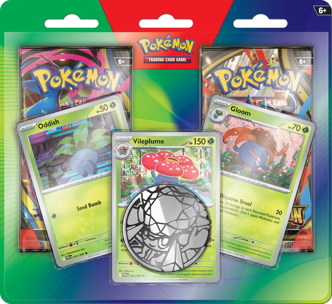 Enhanced 2-Pack Blister: Oddish, Gloom & Vileplume — Enhanced 2-Pack Blister English Pokémon TCG product