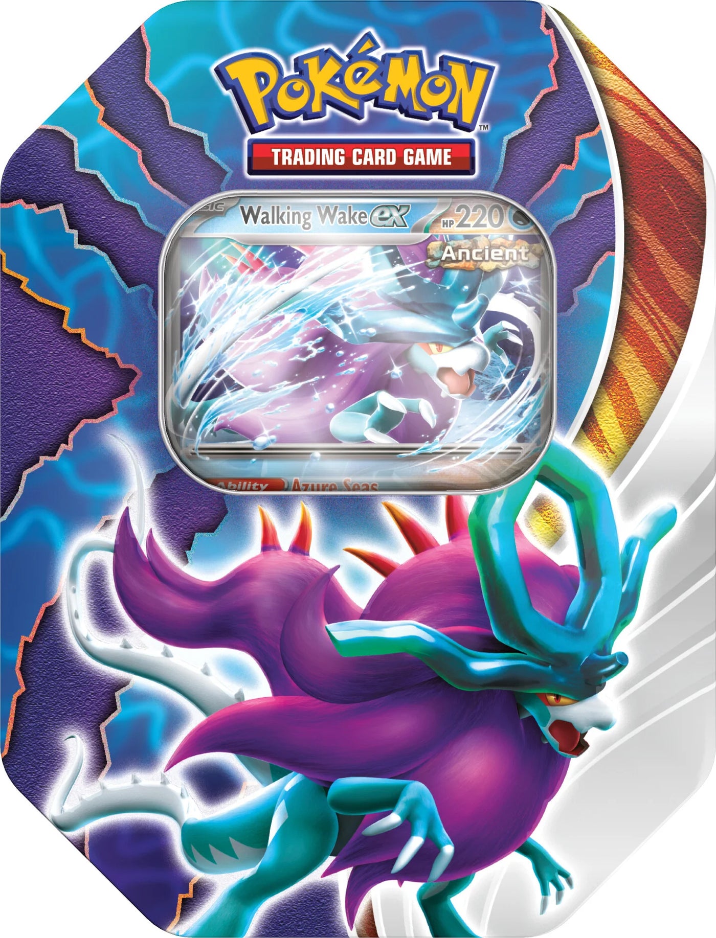Paradox Clash Tins — Small Walking Wake Tin English Pokémon TCG product
