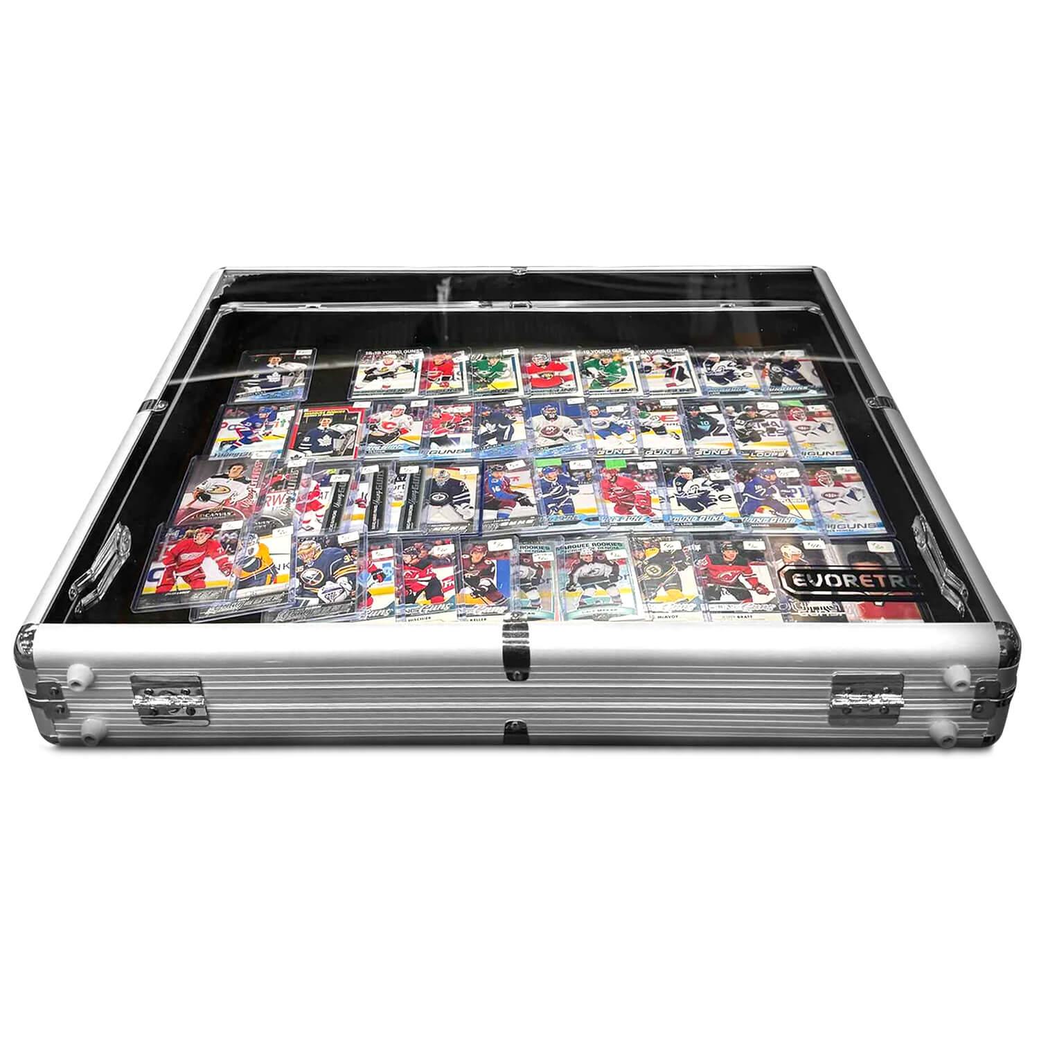 EVORETRO Clear-Top Vendor Trade Show Display Case – exact product image