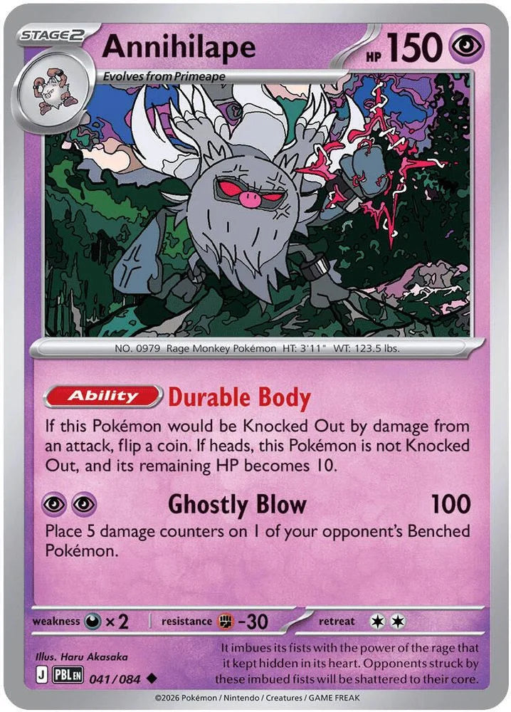 Annihilape 41/84 Pitch Black English Pokémon card