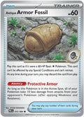 Antique Armor Fossil 72/84 Pitch Black English Pokémon card