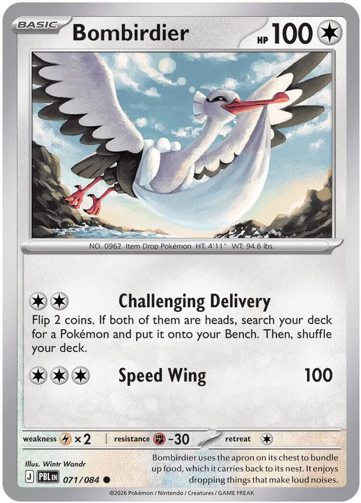Bombirdier 71/84 Pitch Black English Pokémon card