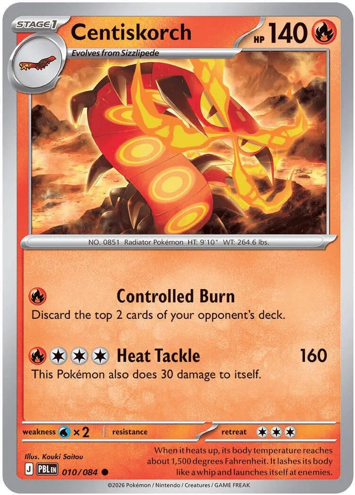 Centiskorch 10/84 Pitch Black English Pokémon card