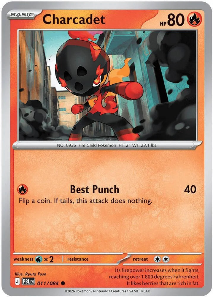 Charcadet 11/84 Pitch Black English Pokémon card