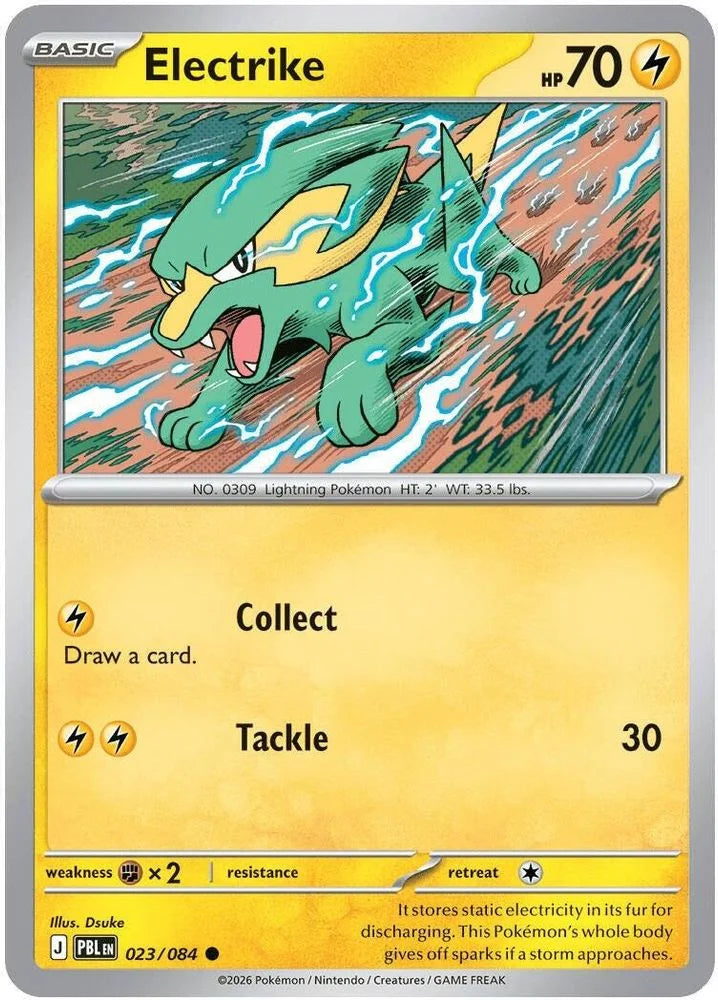 Electrike 23/84 Pitch Black English Pokémon card