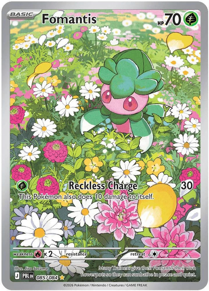 Fomantis 85/84 Pitch Black English Pokémon card