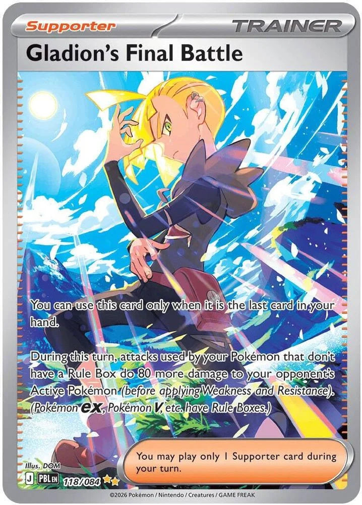 Gladion's Final Battle 118/84 Pitch Black English Pokémon card