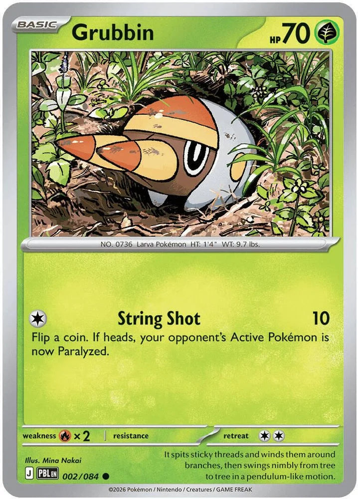 Grubbin 2/84 Pitch Black English Pokémon card