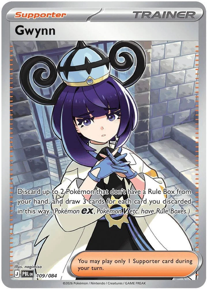 Gwynn 109/84 Pitch Black English Pokémon card