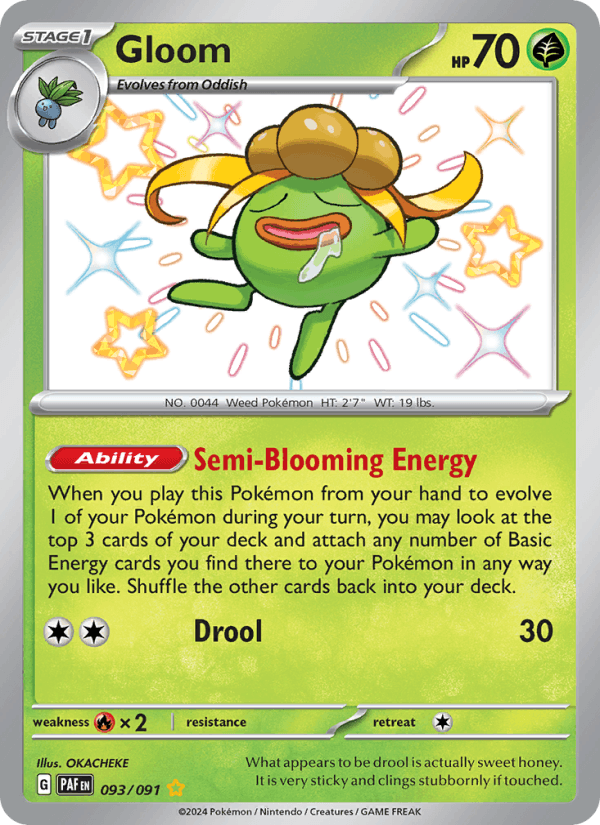 Gloom 93/91 Paldean Fates English Pokémon card