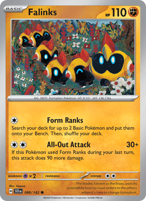 Falinks 88/142 Stellar Crown English Pokémon card