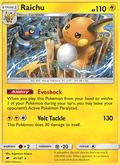 Raichu 41/147 Burning Shadows English Pokémon card