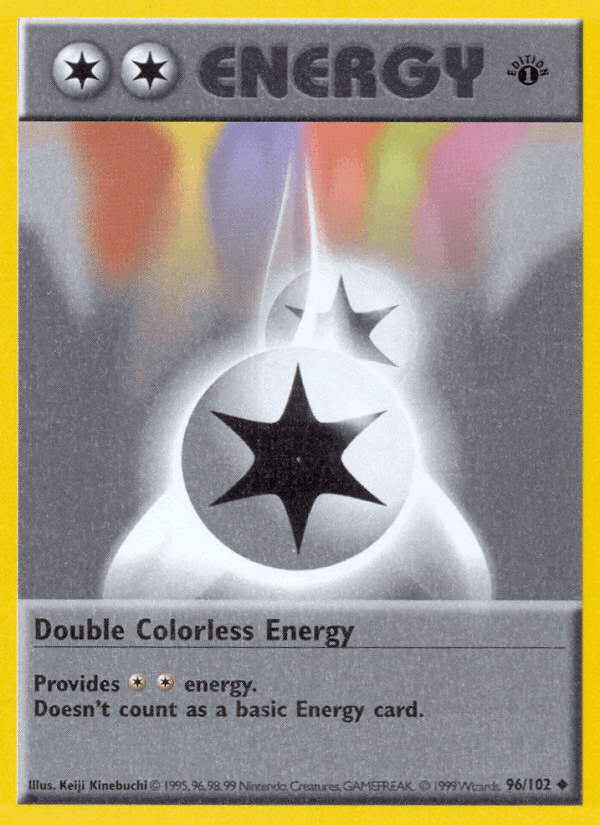 Double Colorless Energy 96/102 Base Set English Pokémon card