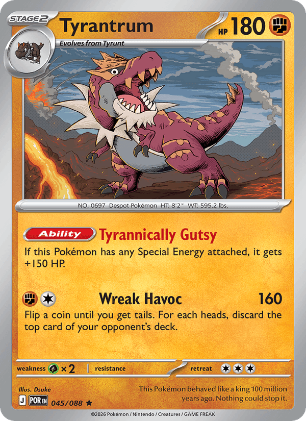 Tyrantrum 45/88 Perfect Order English Pokémon card