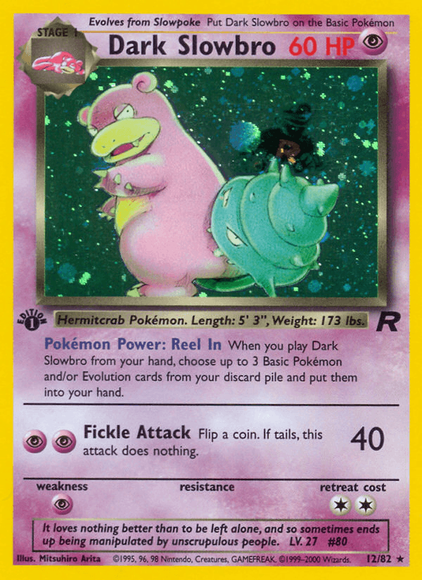 Dark Slowbro 12/82 Team Rocket English Pokémon card