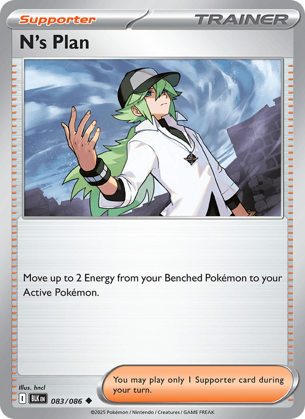 N's Plan 83/86 Black Bolt English Pokémon card
