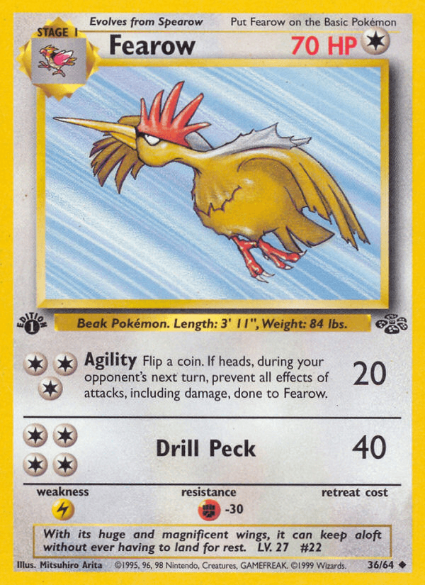 Fearow 36/64 Jungle English Pokémon card