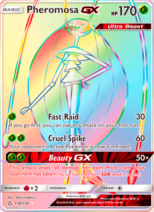 Pheromosa GX 158/156 Ultra Prism English Pokémon card