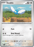 Swablu 152/182 Paradox Rift English Pokémon card