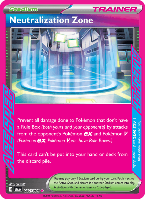 Neutralization Zone 60/64 Shrouded Fable English Pokémon card