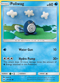 Poliwag 30/149 Sun & Moon Base Set English Pokémon card