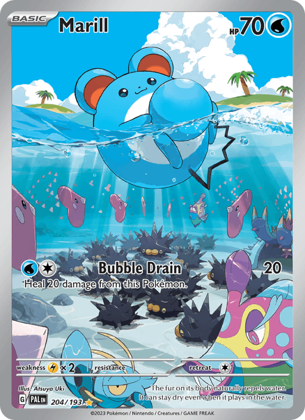 Marill 204/193 Paldea Evolved English Pokémon card